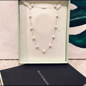 Ross Simons 14k gold and Pearl station necklace.